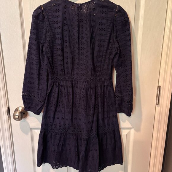 J. Crew Eyelet Women's Lace Flutter Dress - Picture 3 of 7